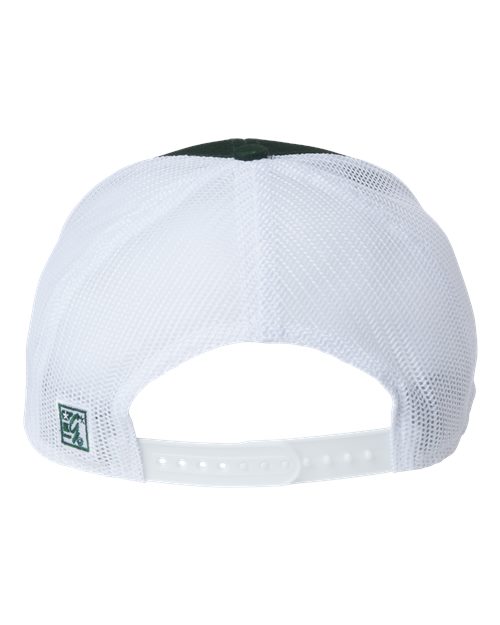 The Game GB452E Everyday Trucker Cap - Dark Green/ White - back