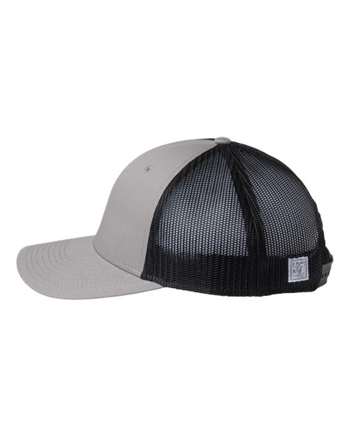 The Game GB452E Everyday Trucker Cap - Grey/ Black - side