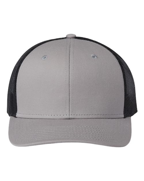 The Game GB452E Everyday Trucker Cap - Grey/ Black - front