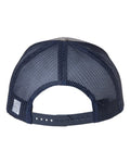 The Game GB452E Everyday Trucker Cap - Grey/ Navy - back