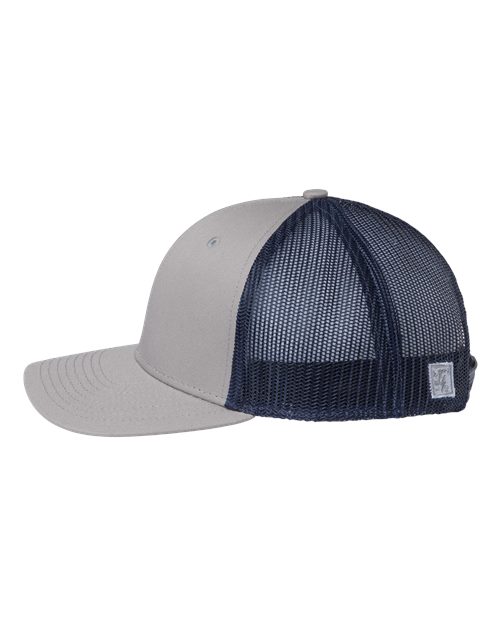 The Game GB452E Everyday Trucker Cap - Grey/ Navy - side