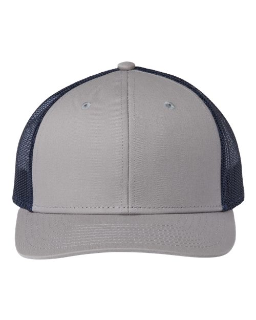 The Game GB452E Everyday Trucker Cap - Grey/ Navy - front