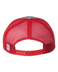 The Game GB452E Everyday Trucker Cap - Grey/ Red - back