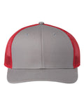The Game GB452E Everyday Trucker Cap - Grey/ Red - front