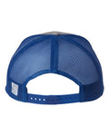 The Game GB452E Everyday Trucker Cap - Grey/ Royal - back