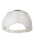 The Game GB452E Everyday Trucker Cap - Light Olive/ Stone - back