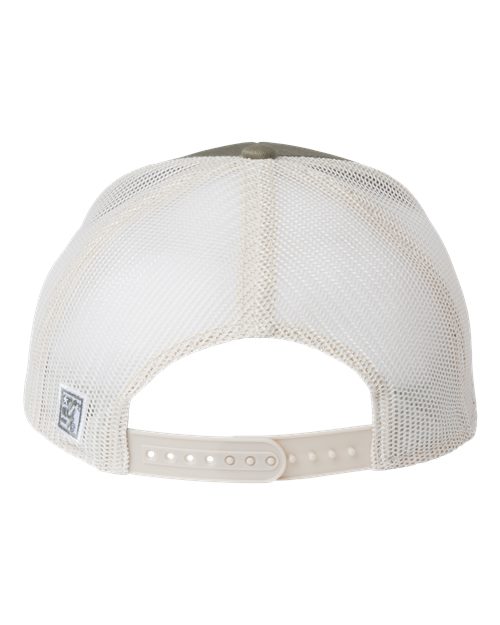 The Game GB452E Everyday Trucker Cap - Light Olive/ Stone - back