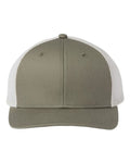 The Game GB452E Everyday Trucker Cap - Light Olive/ Stone - front