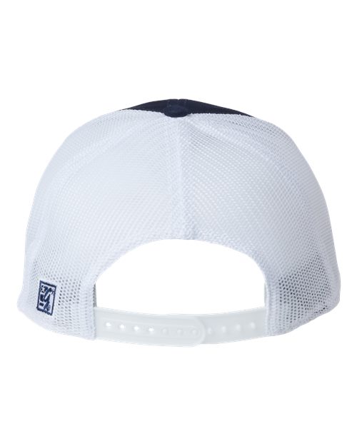 The Game GB452E Everyday Trucker Cap - Navy/ White - back