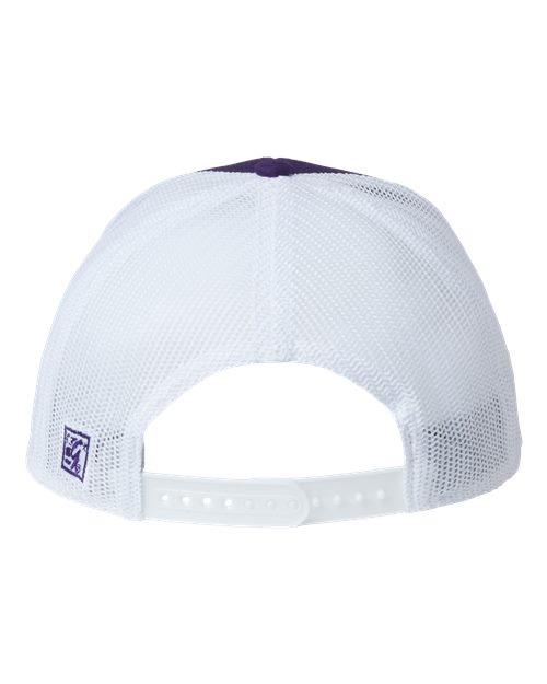 The Game GB452E Everyday Trucker Cap - Purple/ White - back