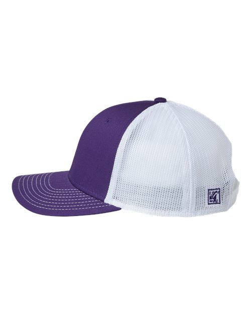 The Game GB452E Everyday Trucker Cap - Purple/ White - side