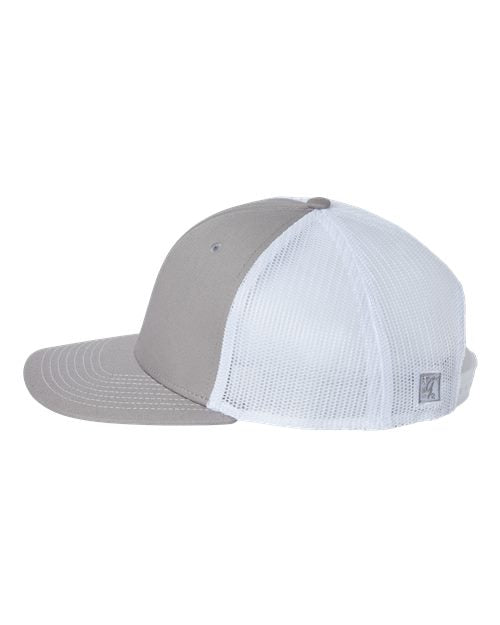 The Game GB452E Everyday Trucker Cap - Grey/ White - side