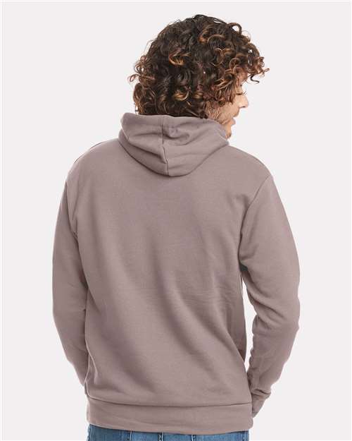 Next Level 9303 Unisex Santa Barbara Hoodie Sweatshirt - Shiitake - model back