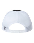 The Game GB452R Everyday Rope Trucker Cap - Black/ White - back