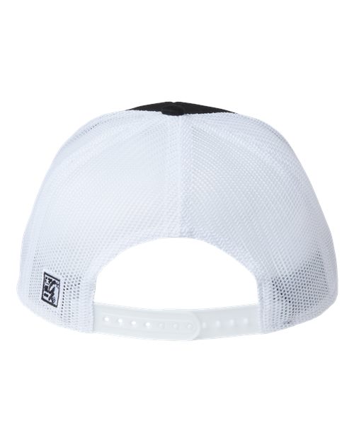 The Game GB452R Everyday Rope Trucker Cap - Black/ White - back