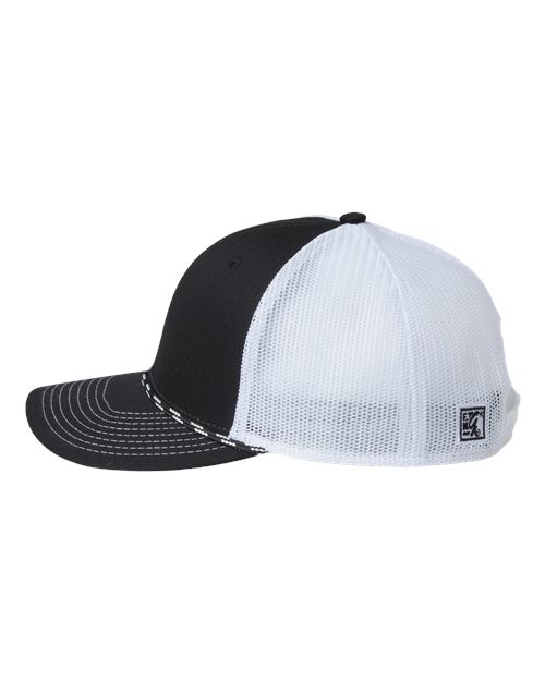 The Game GB452R Everyday Rope Trucker Cap - Black/ White - side