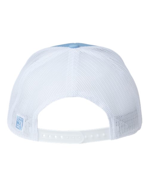The Game GB452R Everyday Rope Trucker Cap - Columbia Blue/ White - back