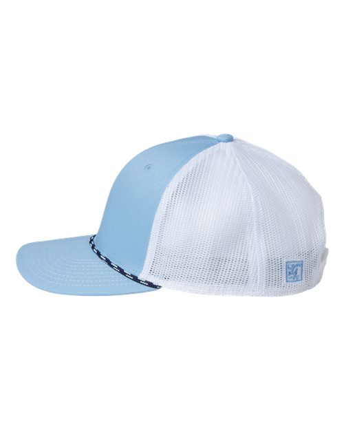 The Game GB452R Everyday Rope Trucker Cap - Columbia Blue/ White - side