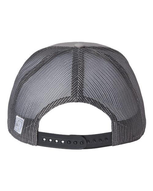 The Game GB452R Everyday Rope Trucker Cap - Light Grey/ Charcoal - back