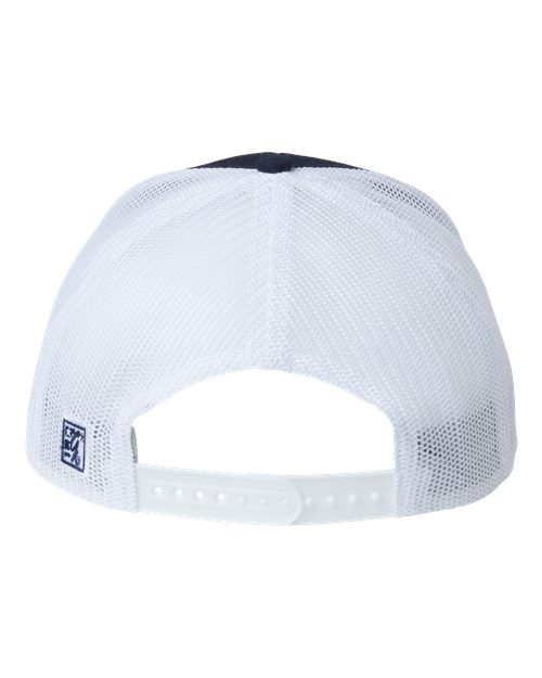 The Game GB452R Everyday Rope Trucker Cap - Navy/ White - back