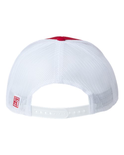 The Game GB452R Everyday Rope Trucker Cap - Red/ White - back
