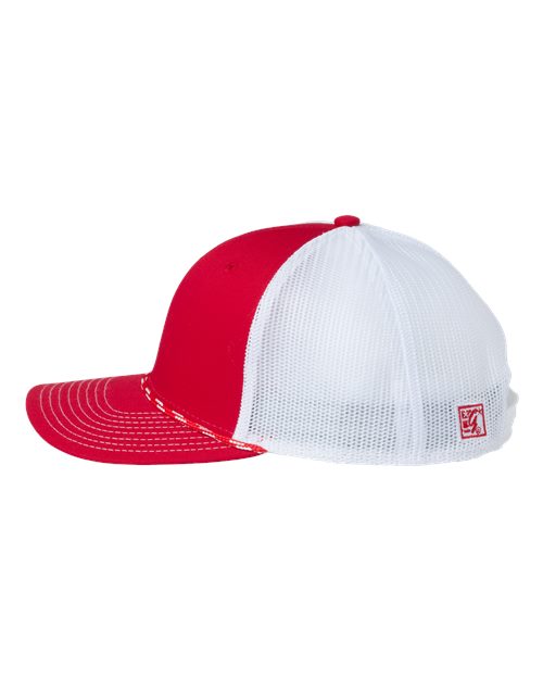 The Game GB452R Everyday Rope Trucker Cap - Red/ White - side