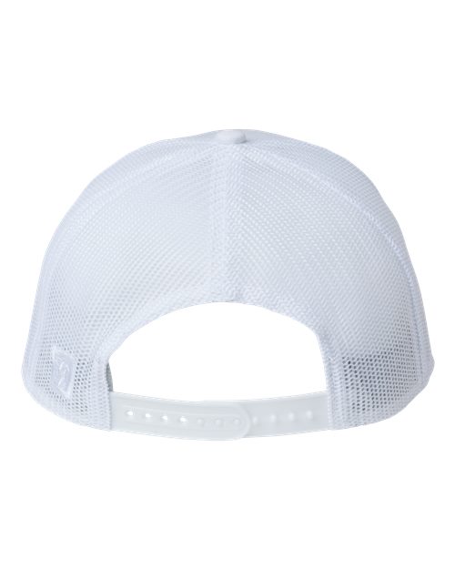 The Game GB452R Everyday Rope Trucker Cap - White/ White - back