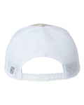 The Game GB452R Everyday Rope Trucker Cap - Stone/ Light Olive/ White - back