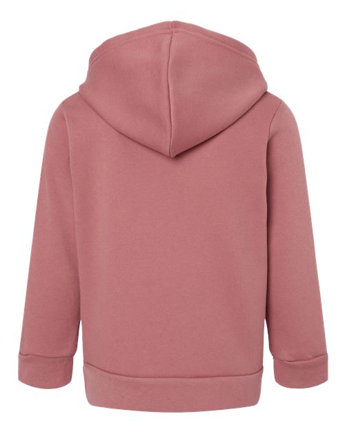 BELLA + CANVAS 3719T Toddler Sponge Fleece Pullover Hoodie Sweatshirt - Mauve - back