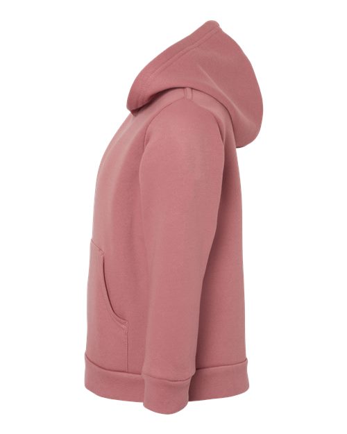 BELLA + CANVAS 3719T Toddler Sponge Fleece Pullover Hoodie Sweatshirt - Mauve - side