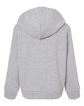 BELLA + CANVAS 3719T Toddler Sponge Fleece Pullover Hoodie Sweatshirt - Athletic Heather - back