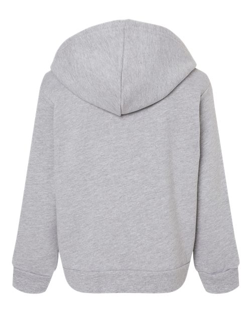 BELLA + CANVAS 3719T Toddler Sponge Fleece Pullover Hoodie Sweatshirt - Athletic Heather - back