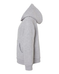 BELLA + CANVAS 3719T Toddler Sponge Fleece Pullover Hoodie Sweatshirt - Athletic Heather - side