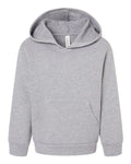 BELLA + CANVAS 3719T Toddler Sponge Fleece Pullover Hoodie Sweatshirt - Athletic Heather - front