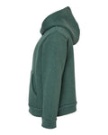 BELLA + CANVAS 3719T Toddler Sponge Fleece Pullover Hoodie Sweatshirt - Heather Forest - side