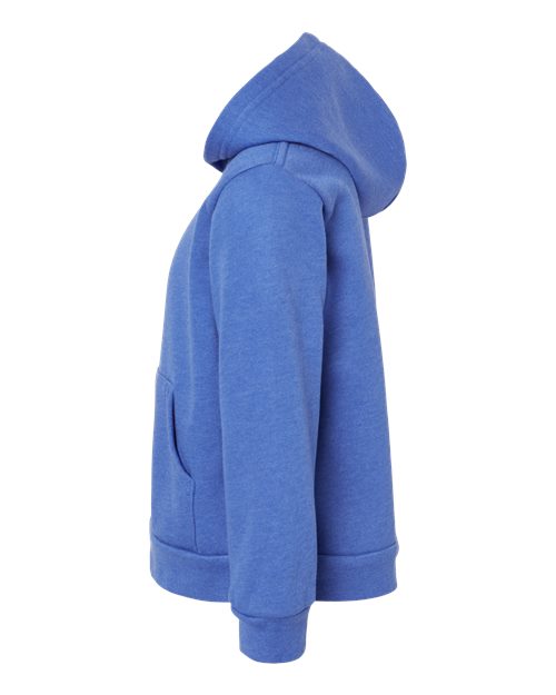 BELLA + CANVAS 3719T Toddler Sponge Fleece Pullover Hoodie Sweatshirt - Heather True Royal - side