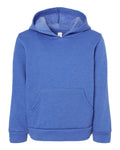 BELLA + CANVAS 3719T Toddler Sponge Fleece Pullover Hoodie Sweatshirt - Heather True Royal - front