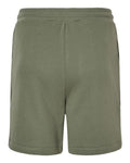 BELLA + CANVAS 3724 Unisex Sponge Fleece Shorts - Military Green - back