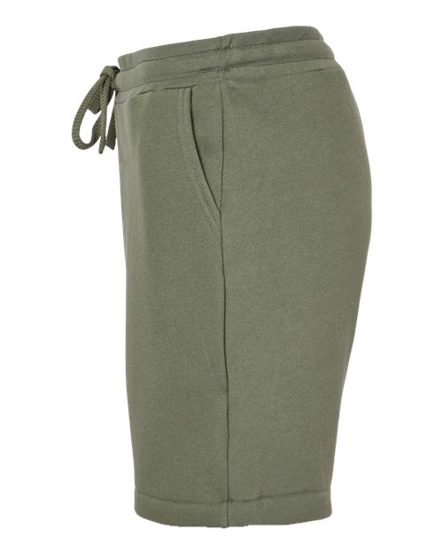 BELLA + CANVAS 3724 Unisex Sponge Fleece Shorts - Military Green - side