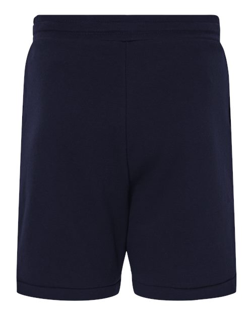 BELLA + CANVAS 3724 Unisex Sponge Fleece Shorts - Navy - back