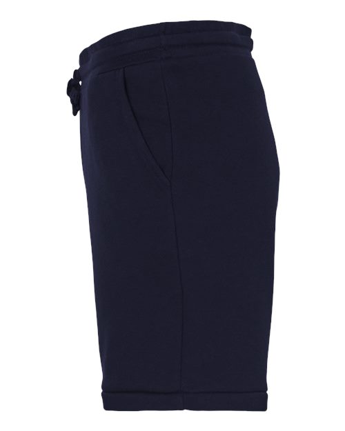 BELLA + CANVAS 3724 Unisex Sponge Fleece Shorts - Navy - side