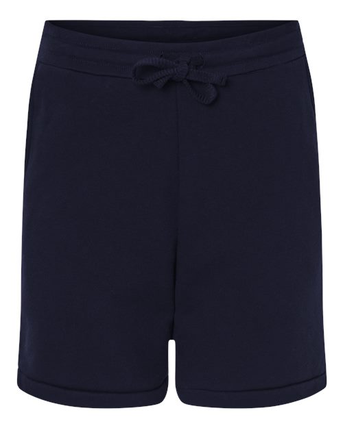 BELLA + CANVAS 3724 Unisex Sponge Fleece Shorts - Navy - front