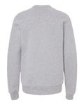 BELLA + CANVAS 3901Y Youth Sponge Fleece Crewneck Sweatshirt - Athletic Heather - back