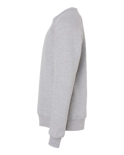 BELLA + CANVAS 3901Y Youth Sponge Fleece Crewneck Sweatshirt - Athletic Heather - side