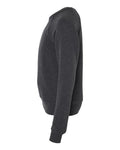 BELLA + CANVAS 3901Y Youth Sponge Fleece Crewneck Sweatshirt - Dark Grey Heather - side