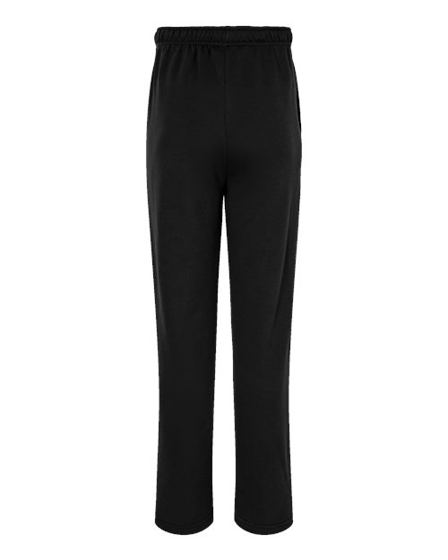 BELLA + CANVAS 3725 Unisex Sponge Fleece Straight Leg Sweatpants - Black - back
