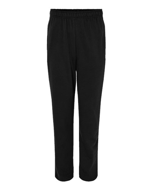 BELLA + CANVAS 3725 Unisex Sponge Fleece Straight Leg Sweatpants - Black - front