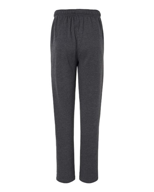 BELLA + CANVAS 3725 Unisex Sponge Fleece Straight Leg Sweatpants - Dark Grey Heather - back