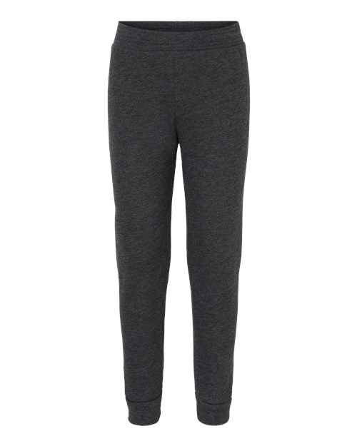 BELLA + CANVAS 3727T Toddler Sponge Fleece Jogger Sweatpants - Dark Grey Heather - front