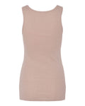 BELLA + CANVAS 1081 Women's Micro Rib Tank - Heather Pink Gravel - back